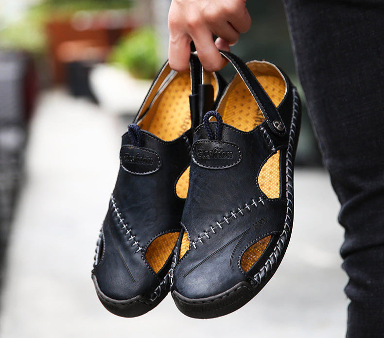 Borys | Ortopedyczne Sandały Skórzane