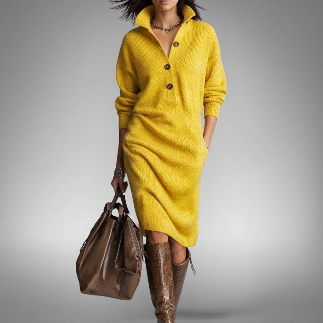 Leopolda | Sukienka midi o luźnym kroju