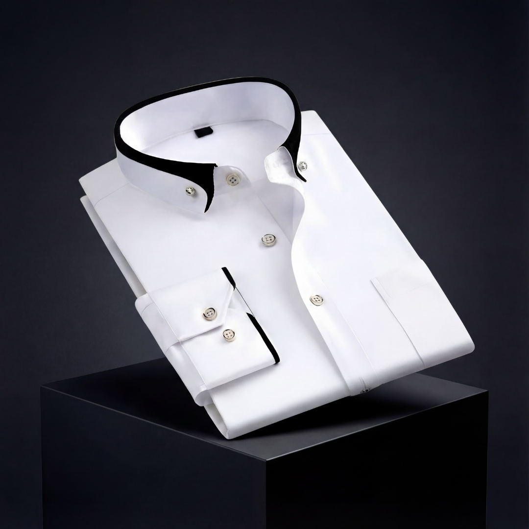 Wiktor | Klasyczna bawełniana koszula z długim rękawem