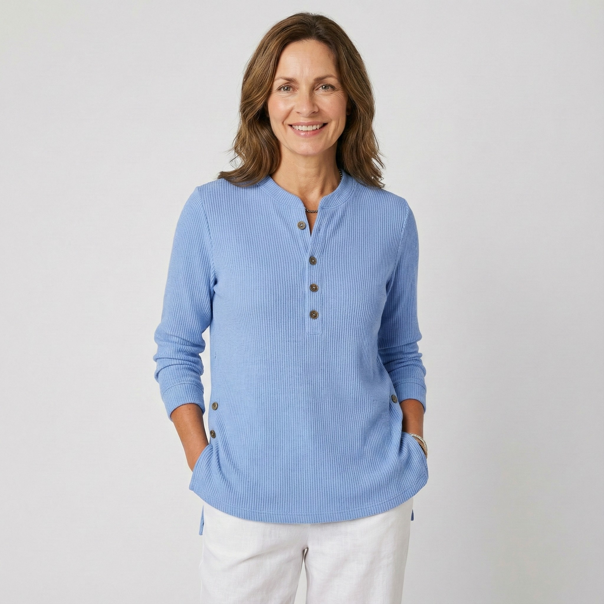 Jowita | Klasyczny sweter z okrągłym dekoltem