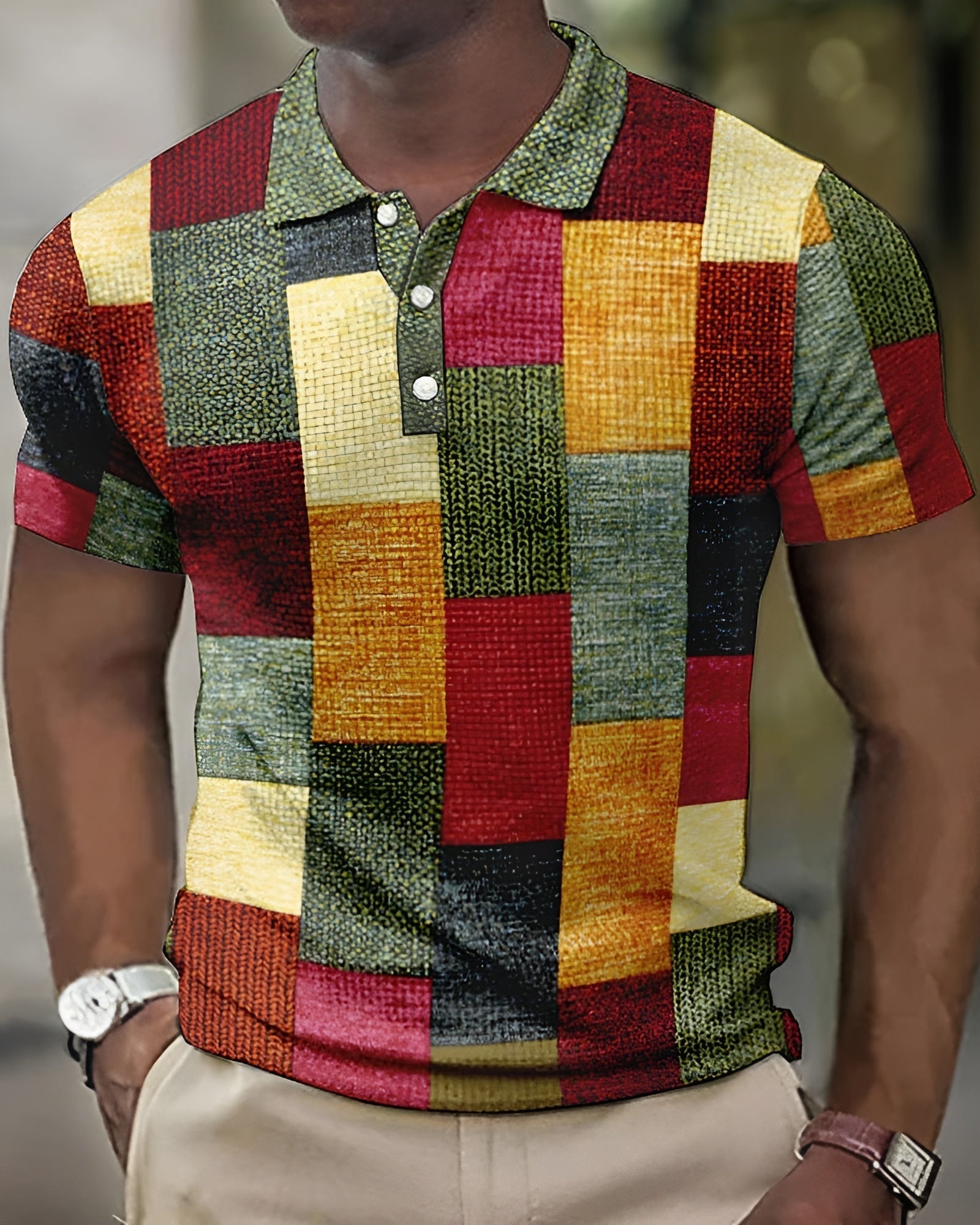 Levi – Klasyczna koszulka polo w kratę (Edycja limitowana)