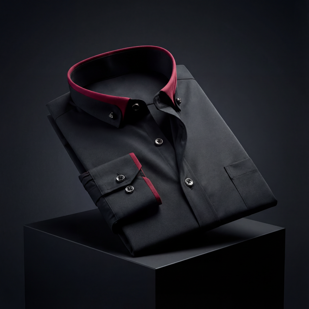 Wiktor | Klasyczna bawełniana koszula z długim rękawem