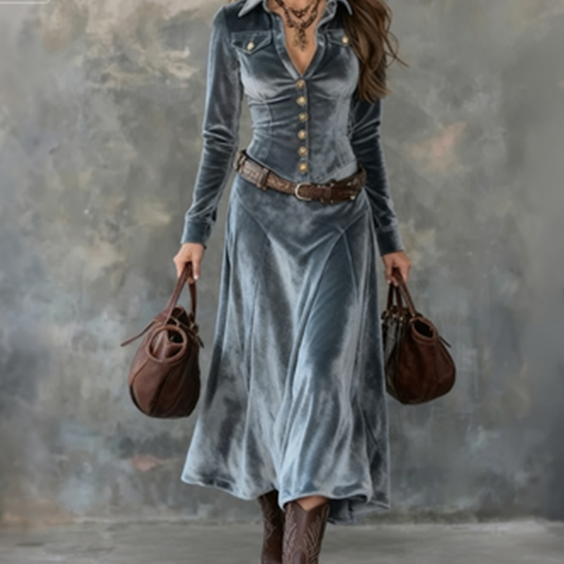 Ephemia | Elegancka zwiewna sukienka maxi