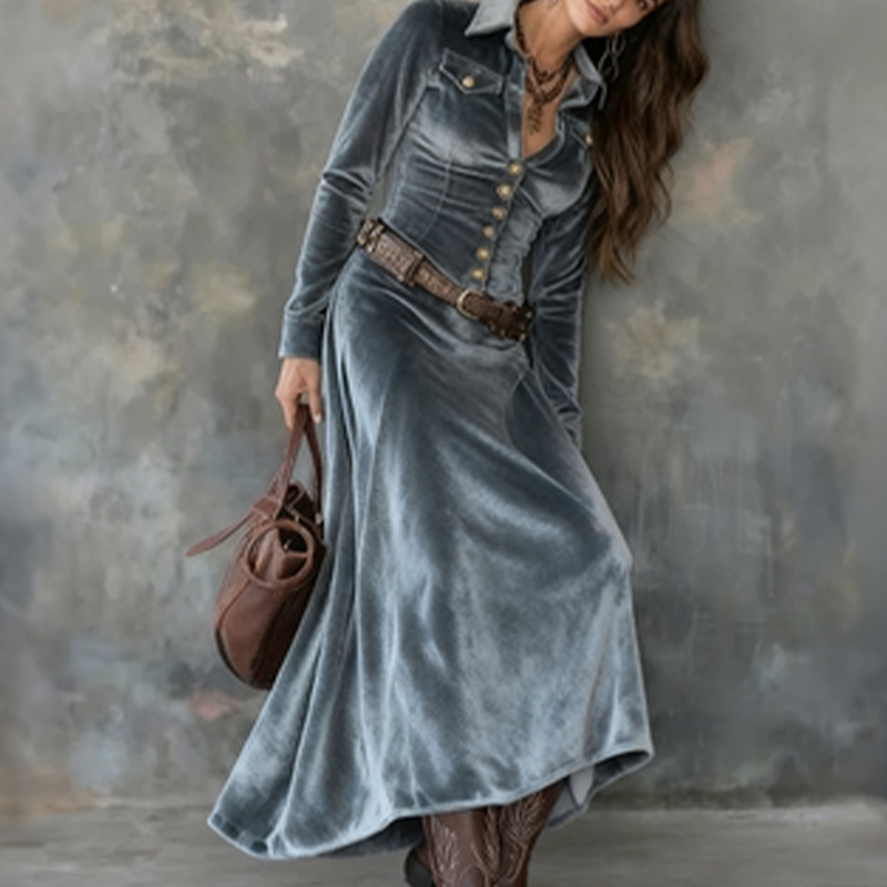 Ephemia | Elegancka zwiewna sukienka maxi