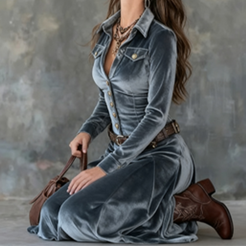 Ephemia | Elegancka zwiewna sukienka maxi